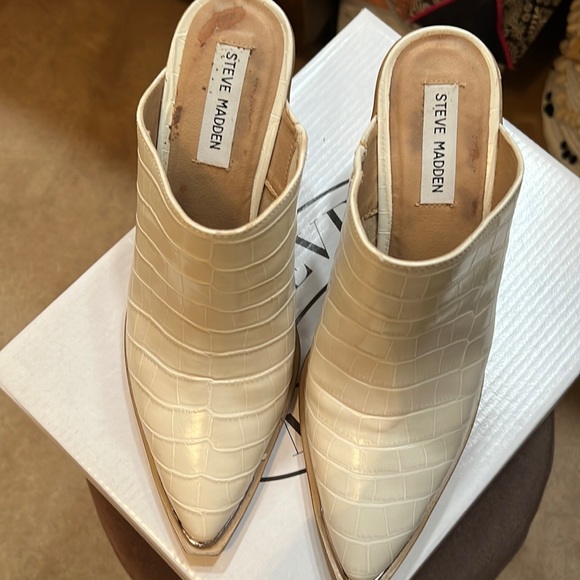 Nwob Steve Madden Alanna Western Mules 